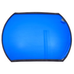 Acrylic rectangular convex mirror with adjustable arm, 160-degree field of view.