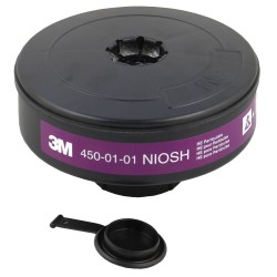 Filtre 3M haute efficacité avec obturateurs pour masque complet de protection respiratoire à épuration d’air motorisé Powerflow.