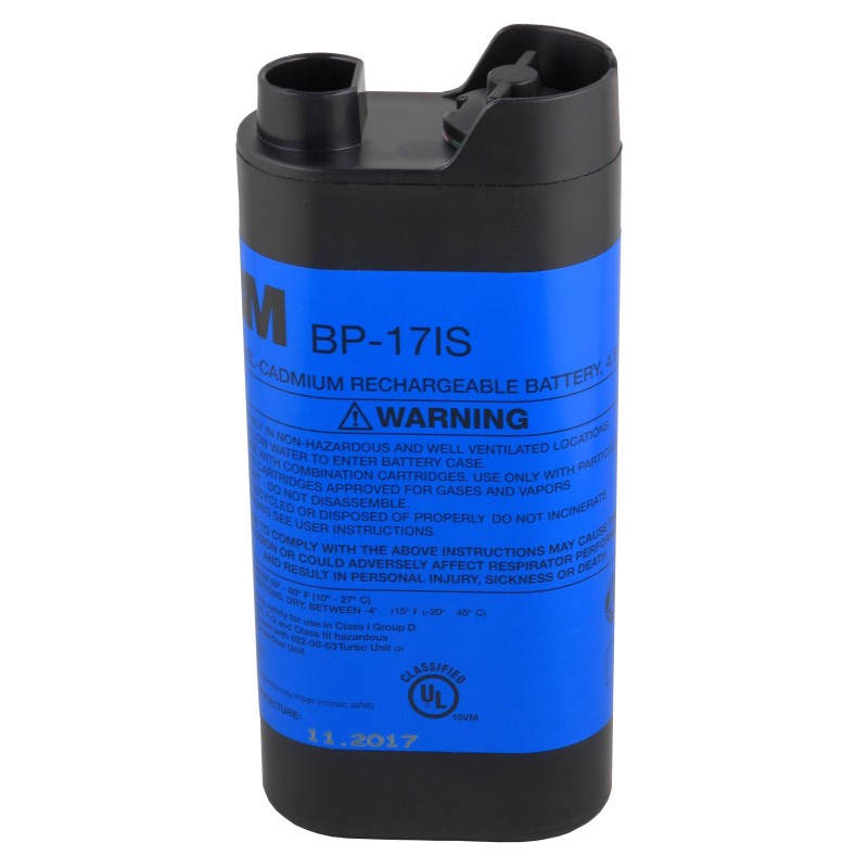 Batterie rechargeable de nickel-cadmium à sécurité intrinsèque par 3M. Batterie offrant 4.8 volts DC & une autonomie de 8 heures