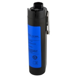 3M rechargeable intrinsically safe Nickel Cadmium (NiCd) battery pack which supplies 4.8 volts DC. Up to 8 hours of run time.