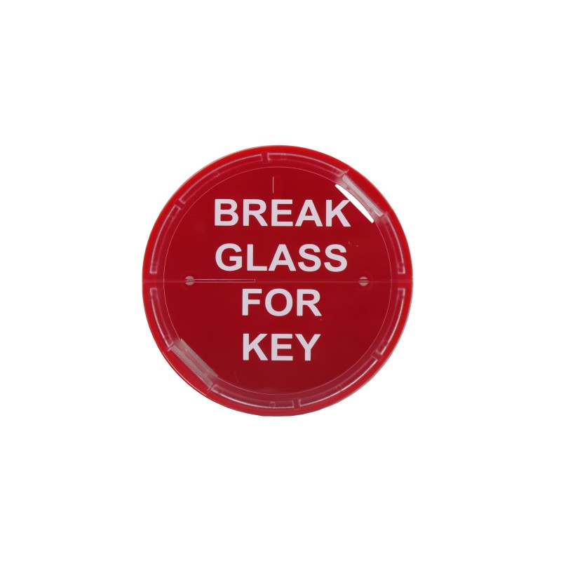 Emergency key box for fire cabinet