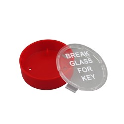 Emergency key box for fire cabinet