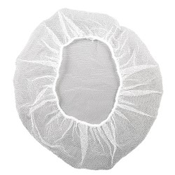 White nylon tight mesh hair net  , pq/100