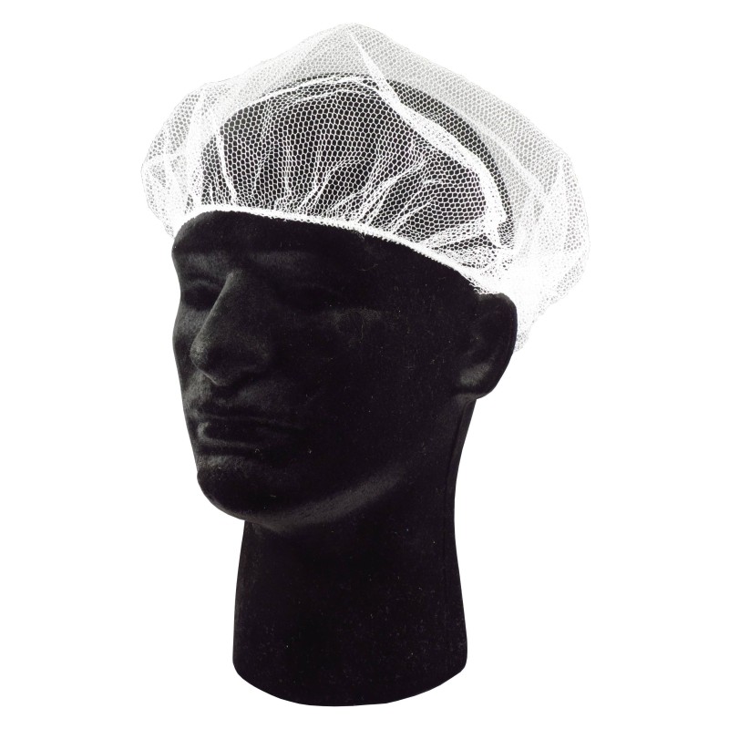 White nylon tight mesh hair net  , pq/100