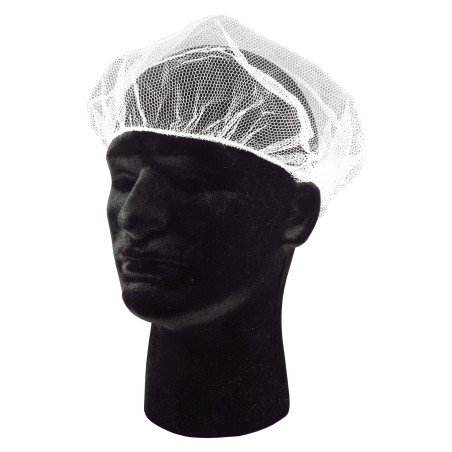 White nylon tight mesh hair net  , pq/100