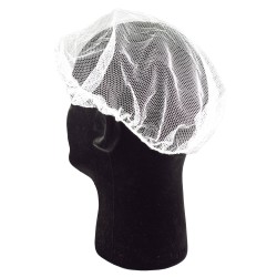 White nylon tight mesh hair net  , pq/100