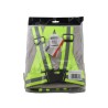 Bretelles de sécurité économiques, de couleur jaune fluorescent avec bandes rétroréfléchissantes, taille unique.
