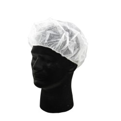 Bonnet jetable blanc 21 po.(100)