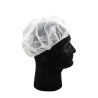 Bonnet jetable blanc 21 po.(100)