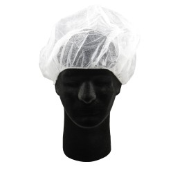 Bonnet jetable blanc 24 po.(100)