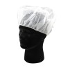 Bonnet jetable blanc 24 po.(100)