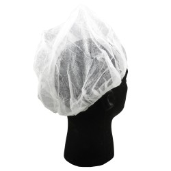 Bonnet jetable blanc 24 po.(100)