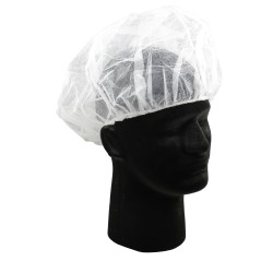 Bonnet jetable blanc 24 po.(100)