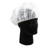 Bonnet jetable blanc 24 po.(100)