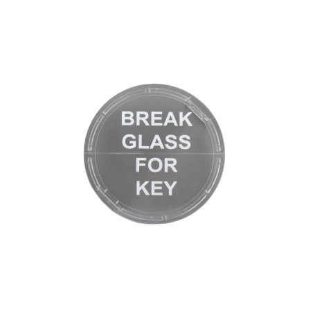 Replacement glass panel for emergency key box