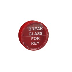 Replacement glass panel for emergency key box