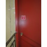 Bilingual self-adhesive vinyl "Extincteur d'incendie à l'intérieur Fire extinguisher inside" fire safety sign