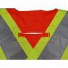 Veste de circulation orange fluo, 4 grandeurs, conforme CSA Z96-15 classe 2 niveau 2, 4 poches.