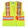 Veste de circulation jaune fluo, 4 grandeurs, conforme CSA Z96-15 classe 2 niveau 2, 4 poches.
