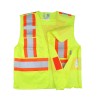 High-visibility yellow safety vest, 4 sizes, CSA Z96-15 class 2 level 2, 4 pockets.