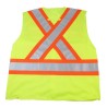 High-visibility yellow safety vest, 4 sizes, CSA Z96-15 class 2 level 2, 4 pockets.