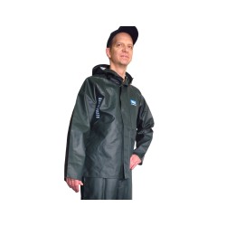 Green PVC-lined Viking Journeyman® waterproof PVC-lined polyester raincoat for extreme conditions (S to 3XL)