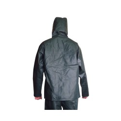 Manteau imperméable Viking Journeyman en polyester recouvert de PVC vert pour conditions extrêmes (S à 3XL)