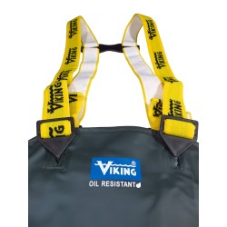 Green PVC-lined Viking Journeyman® waterproof PVC-lined polyester rain pants for extreme conditions (S to 3XL)