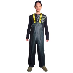Green PVC-lined Viking Journeyman® waterproof PVC-lined polyester rain pants for extreme conditions (S to 3XL)