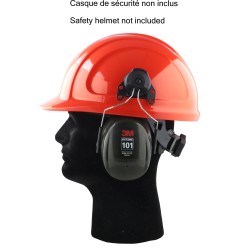 3M PELTOR Optime 101 H7P3E earmuffs for hard hat, NRR 24 dB
