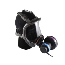 3M complete Powerflow face-mounted powered air purifying respirator assembly. Ideal for abatement and decontamination. Medium.
