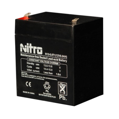 Emergency light unit battery 12 volts 5 amperes