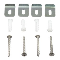 Grillage de protection en acier pour unités d’éclairage d’urgence et autres équipements exposés.