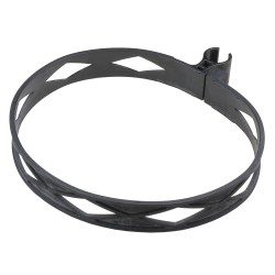 Ceinture d'extincteur robuste en plastique noir, pour extincteurs de classe D de marque Amerex.