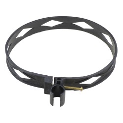 Ceinture d'extincteur robuste en plastique noir, pour extincteurs de classe D de marque Amerex.