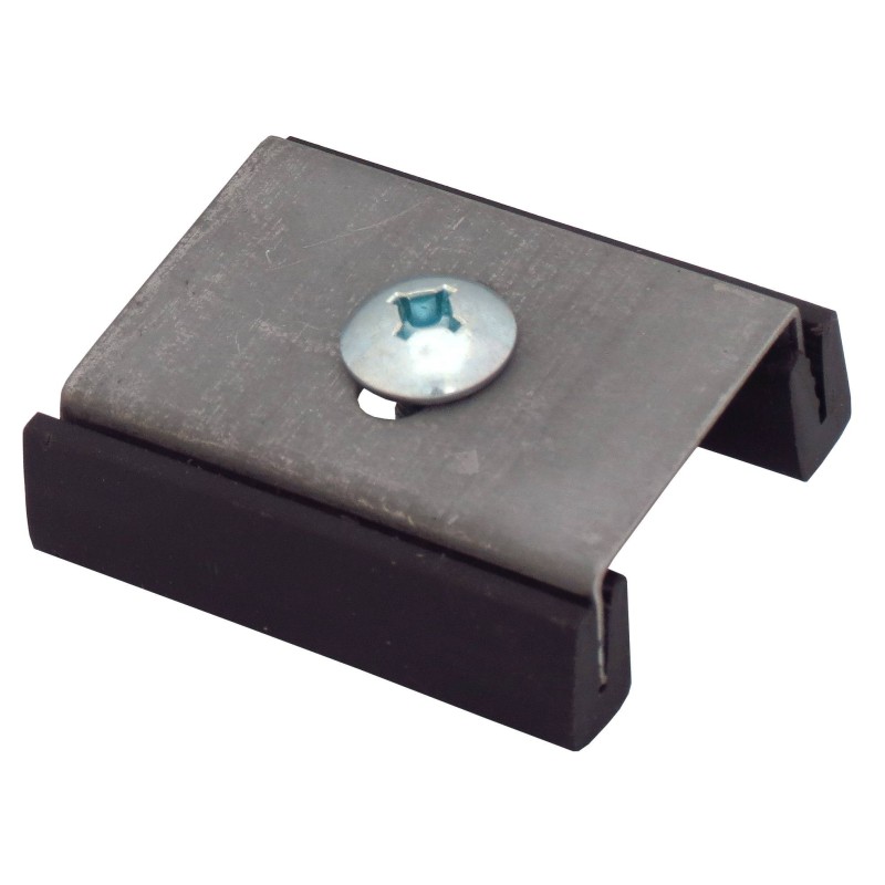 Kit of 8 glass clips for clear acrylic panels of fire extinguisher cabinets and fire hose cabinets.