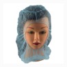 Cagoule jetable en polypropylène bleu style Balaclava, taille universelle. Vendue par paquet de 100.