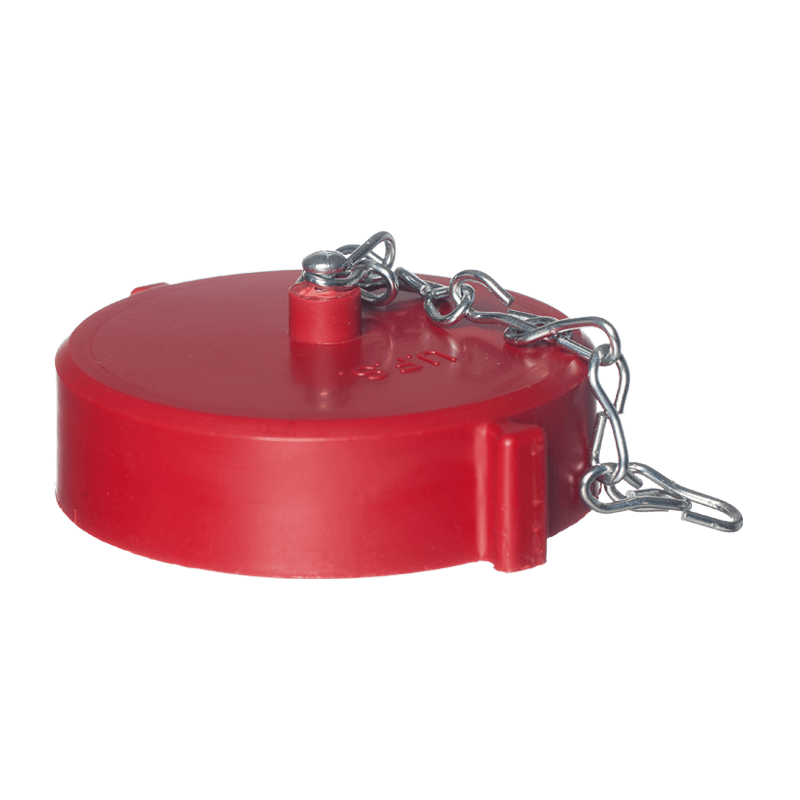 Threaded chromed break caps 2.5 inch with chain