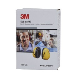 Coquille antibruit 3M pour casque de sécurité, 23 dB, Optime 98.
