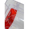 Stopper II® clear polycarbonate cover without horn, but with French labelling for surface mounted manual pull stations