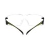 Lunette de sécurité SecureFit SF401 pour protection oculaire de 3M. Lentille claire antibuée avec monture noir et vert