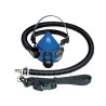 Set includes a haft mask respirator, flexible hose and one nylon belt, one size fit most, sold individually. No. 9920