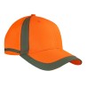 Casquette haute visibilité orange 100 % polyestère
