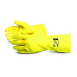 Latex gloves 18 mil 12" long, large ( 9 )