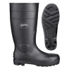 Waterproof boots made of black PVC, the upper of the boot is 16 "(41 cm). Not approved CSA.