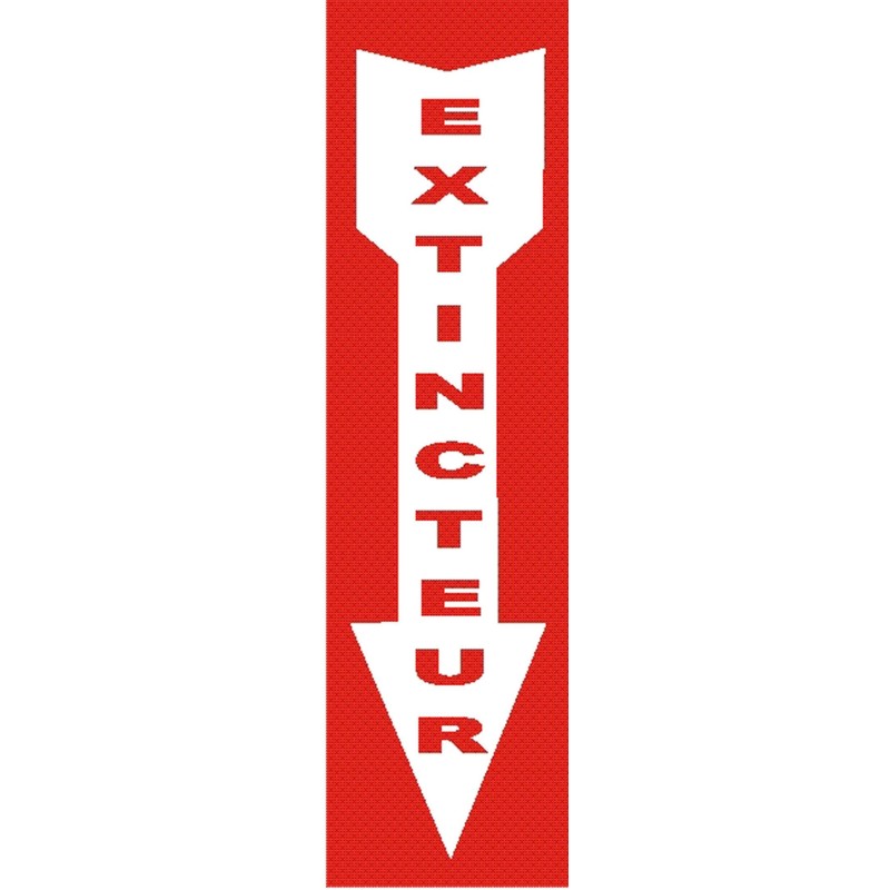 Affiche d’urgence et d’incendie «Extincteur» en divers formats, matériaux, langues & éléments optionnels