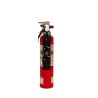 Portable fire extinguisher with powder, 2.5 lbs type ABC, ULC 1A-10BC, with vehicle hook.
