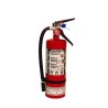 Portable fire extinguisher with powder, 5 lbs, type ABC, ULC 3A-10BC, with wall hook.