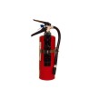 Portable fire extinguisher with powder, 5 lbs, type ABC, ULC 3A-40BC, with vehicle hook.