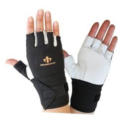 Gants mi-doigts AirGloves d’Impacto en cuir de vache & en nylon pour protection contre les impacts. Vendu à l’unité.